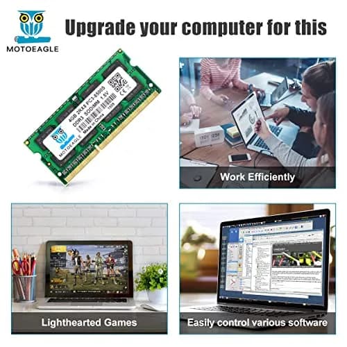motoeagle DDR3 1066MHz SODIMM 8GB (2x4GB) RAM Kit | Upgrade Laptop Performance thumbnail 4