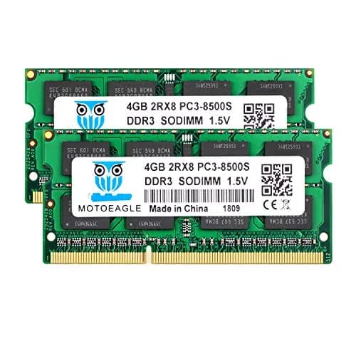 motoeagle DDR3 1066MHz SODIMM 8GB (2x4GB) RAM Kit | Upgrade Laptop Performance thumbnail 1