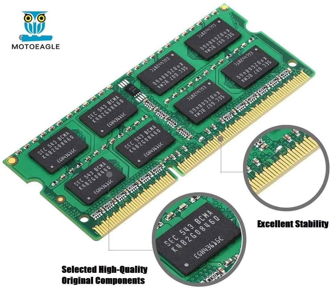 motoeagle DDR3 1066MHz SODIMM 8GB (2x4GB) RAM Kit | Upgrade Laptop Performance - view 2