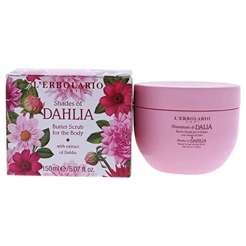 L'Erbolario Shades Of Dahlia Butter Body Scrub 150 ml | Gently Exfoliates & Nourishes thumbnail 1