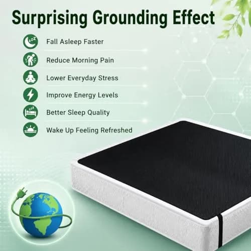 NewBeau Grounding Mat for Bed 54"x71" | Improve Sleep & Reduce Pain thumbnail 3