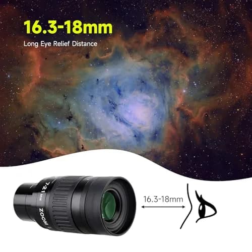 SVBONY SV135 Zoom Eyepiece 7-21mm | 1.25 Inch Telescope Accessory for Astronomic Observation thumbnail 6