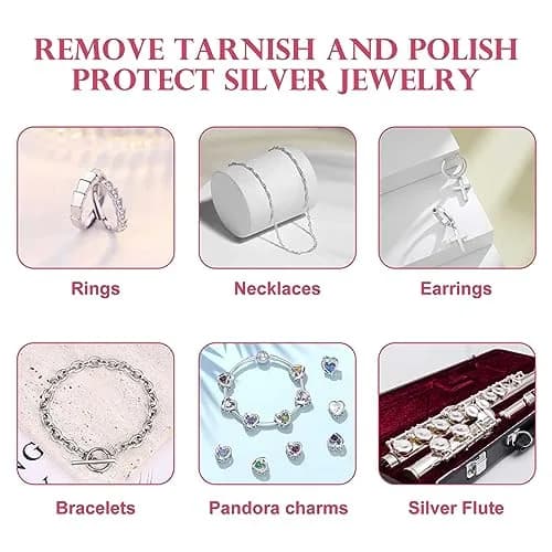 SEVENWELL 50pcs Turquoise Jewelry Cleaning Cloths 8x8cm | Polishes Sterling Silver, Gold, Platinum thumbnail 4