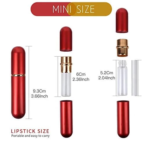 YGDZ Essential Oil Inhaler 5pcs Aluminum with 10 Cotton Wicks | Refillable Personal Nasal Aromatherapy Tubes thumbnail 3