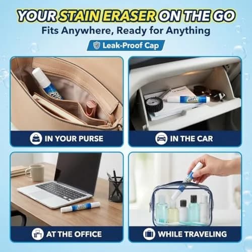 OxiClean On The Go Stain Remover Pen for Clothes | Portable, Bleach-Free, Safe for All Fabrics thumbnail 5