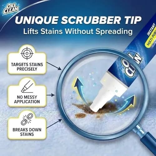 OxiClean On The Go Stain Remover Pen for Clothes | Portable, Bleach-Free, Safe for All Fabrics thumbnail 8