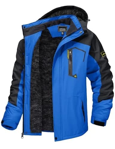 TACVASEN Men's Ski Jacket Winter Waterproof Snow Coat XX-Large | Hooded Fleece Lined with 5 Pockets thumbnail 1