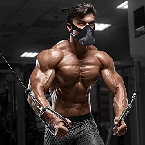 coher Workout Mask Breathing Mask for Men and Women - Adjustable Resistance Levels - Increase Lung Capacity and Endurance - Ideal for Jogging, Sports, Cycling, Fitness thumbnail 3