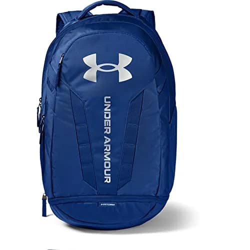 Under Armour Hustle 5.0 Backpack 29L (1.3 lb) | Water-Resistant Laptop Backpack with Shoe Compartment — Royal (400)/Silver