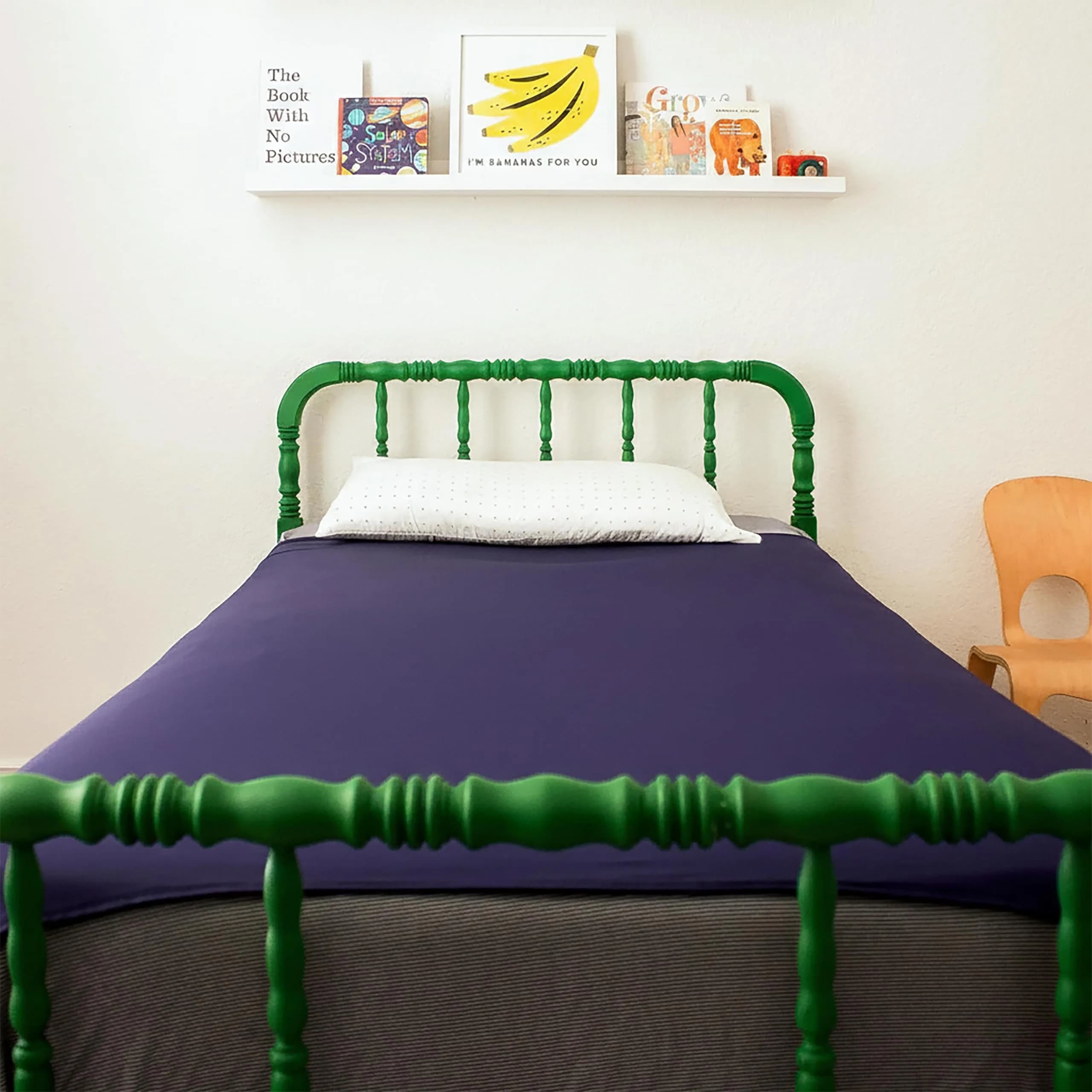 Harkla Compression Sheet for Kids - Queen Size Breathable & Stretchy Sensory Bedsheet for Calming Sleep — Navy / Twin