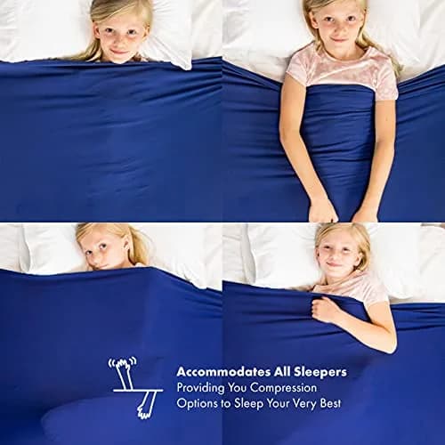 Harkla Sensory Compression Sheet for Kids Twin | Breathable & Calming Sleep Solution (70-120 chars) thumbnail 4
