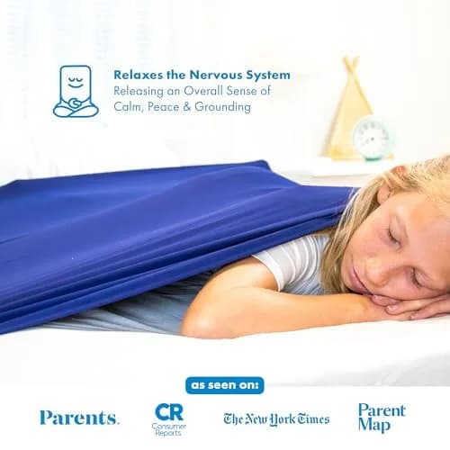 Harkla Sensory Compression Sheet for Kids Twin | Breathable & Calming Sleep Solution (70-120 chars) thumbnail 2