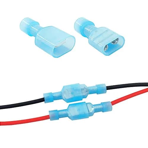 MCIGICM 16-14 Gauge Spade Disconnect Wire Connectors 200 Pcs | Fully Insulated Nylon Terminals for Electrical Wiring thumbnail 5