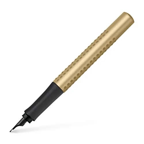 Faber-Castell Grip Edition EF Fountain Pen - Gold | Soft Grip, Extra Fine Nib, Smooth Ink thumbnail 1