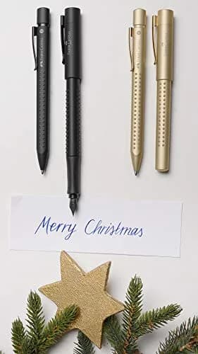 Faber-Castell Grip Edition EF Fountain Pen - Gold | Soft Grip, Extra Fine Nib, Smooth Ink thumbnail 8