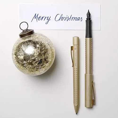 Faber-Castell Grip Edition EF Fountain Pen - Gold | Soft Grip, Extra Fine Nib, Smooth Ink thumbnail 3