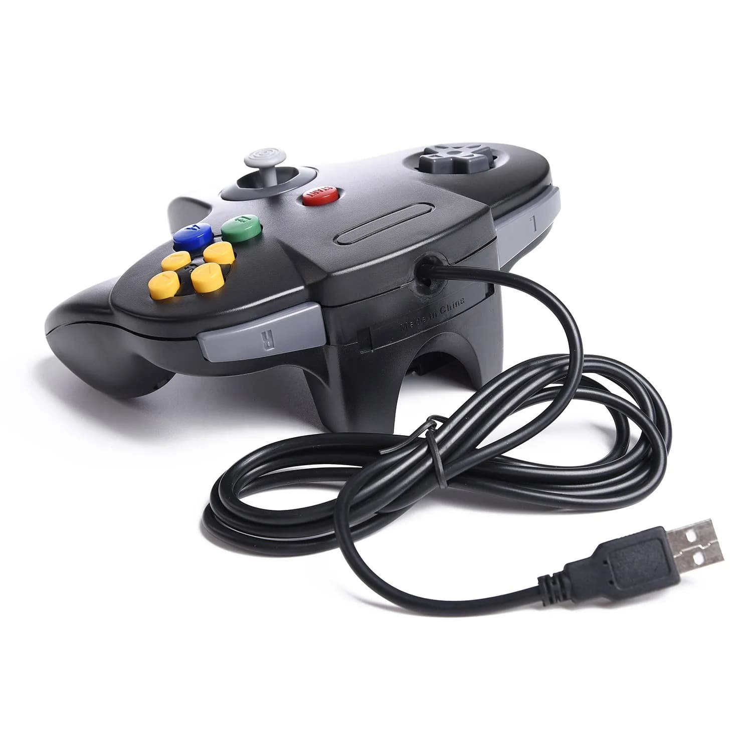 SAFFUN Classic N64 Controller Wired USB PC Gamepad 1.8m (6ft) Cable | Plug and Play for Windows PC macOS Linux Raspberry Pi - view 3