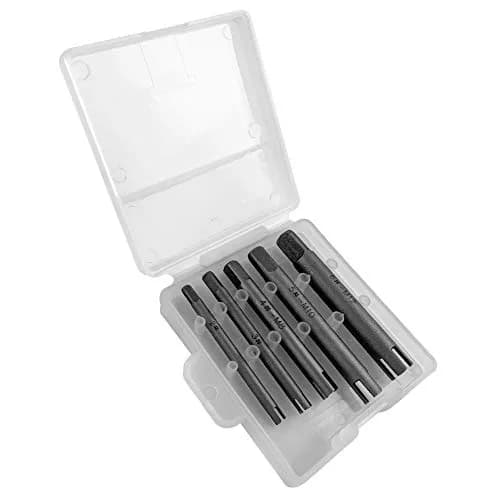 QWORK Tap Extractor Set 5 Pcs | 3.5 oz (99.2 g) Steel Broken Screw Remover thumbnail 5