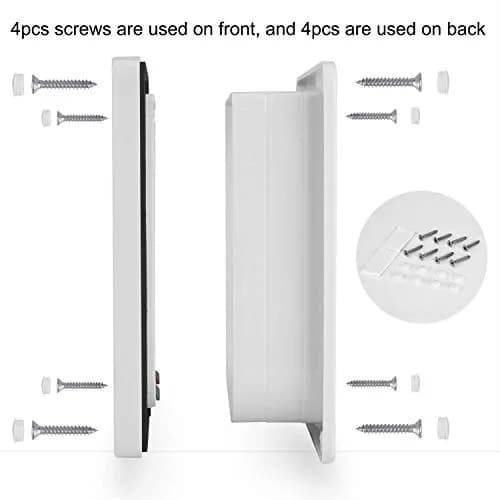 CEESC X-Large Cat Door for Pets up to 25 lbs, Weatherproof, White | 4-Way Lock Pet Door for Cats & Small Dogs thumbnail 7