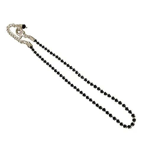 VAMA Adjustable Black Nylon Cord Nazar Battu Suraksha Anklet for Women & Girls | Evil Eye Protector thumbnail 8