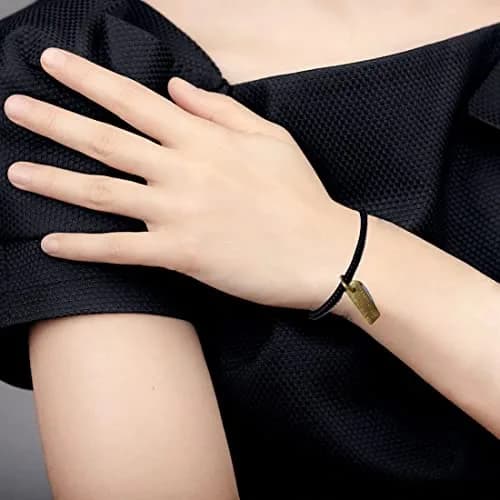 VAMA Adjustable Black Nylon Cord Nazar Battu Suraksha Anklet for Women & Girls | Evil Eye Protector thumbnail 3