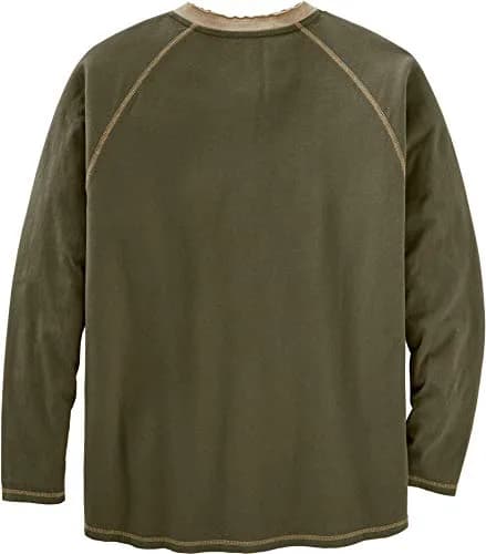 Legendary Whitetails Long Sleeve Cotton Henley Shirt Army | Rugged Outdoor Style (70-120 chars) thumbnail 5