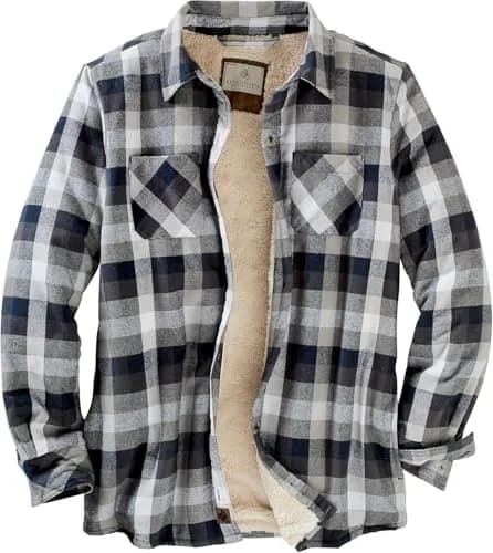 Legendary Whitetails Womens Flannel Shacket XS | Sherpa Lined Plaid Fleece Jacket thumbnail 1
