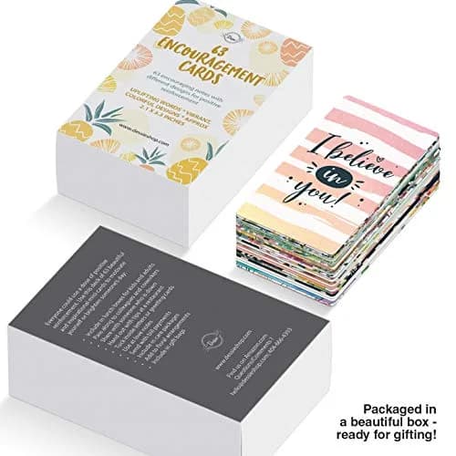 Dessie Motivational Cards - 63 Unique Inspirational Cards | Business Card Sized Encouragement Cards for Employees, Kindness, Appreciation, Lunch Box Notes thumbnail 7