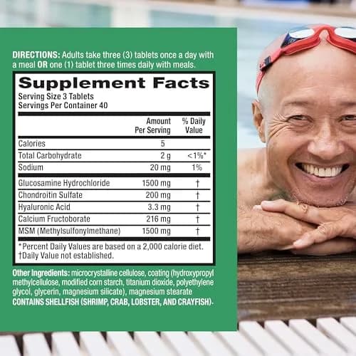 Move Free Advanced Joint Support Glucosamine Chondroitin MSM Tablets 360 Count (120 Count x 3) | Supports 5 Signs of Joint Health thumbnail 3