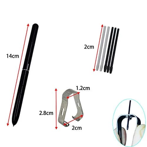 Alovexiong Black Stylus S Pen for Samsung Galaxy Tab S4 S6 S7 S8 Series | 6-Pack thumbnail 2