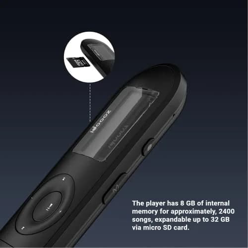 idoooz U2 MP3 Player 8GB (0.27 Fl Oz) | Lossless Sound Quality for Running & Sports thumbnail 2