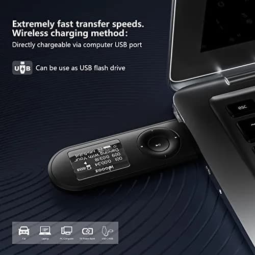 idoooz U2 MP3 Player 8GB (0.27 Fl Oz) | Lossless Sound Quality for Running & Sports thumbnail 3