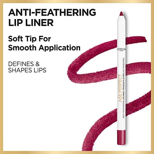 L'Oreal Paris Age Perfect Anti-Feathering Lip Liner Bright Mocha | Precision, Sensitive, Mature Skin thumbnail 3