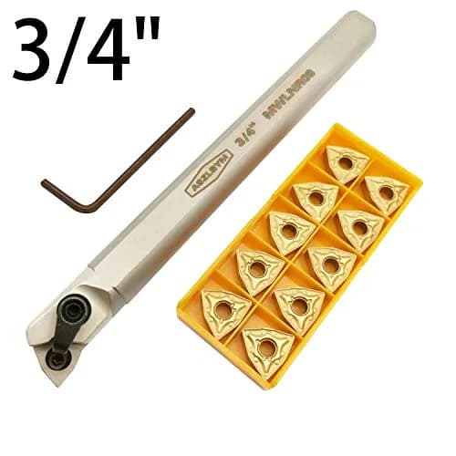 ASZLBYM 3/4" Lathe Internal Boring Bar Turning Tool Holder S20R-MWLNR08 with Indexable Carbide Turning Insert WNMG432 | High-Precision CNC Boring Tool (70-120 chars) thumbnail 5