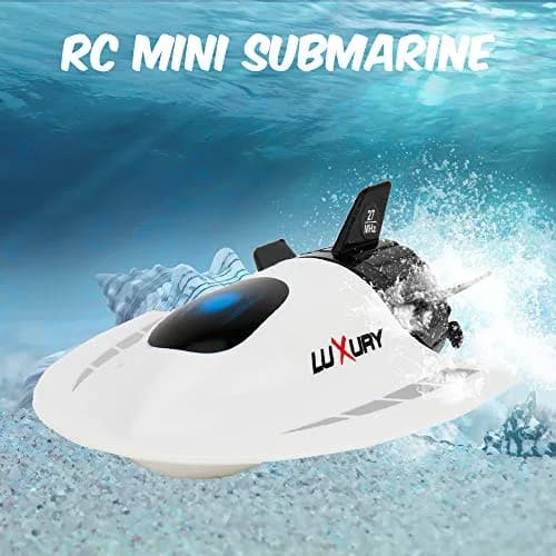 GoolRC Mini RC Submarine Boat White | Waterproof Diving Toy for Kids & Adults thumbnail 3