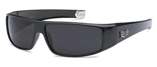Locs 9035 Black Sunglasses | Polarized Retro Wrap-Around Style (1 oz) thumbnail 1