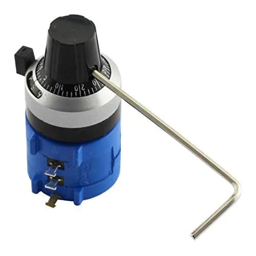 RLECS 3590S-2-502L 5K Ohm Potentiometer 10-Turn Wirewound with Rotary Dial Knob | Precision Adjustable Resistor thumbnail 2
