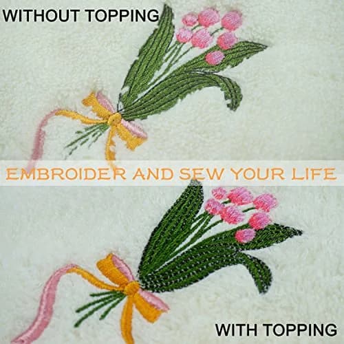 New brothread 12" x 25 Yd Wash Away Embroidery Stabilizer | Water Soluble, Light Weight 1.5oz, for Machine Embroidery & FSL thumbnail 6