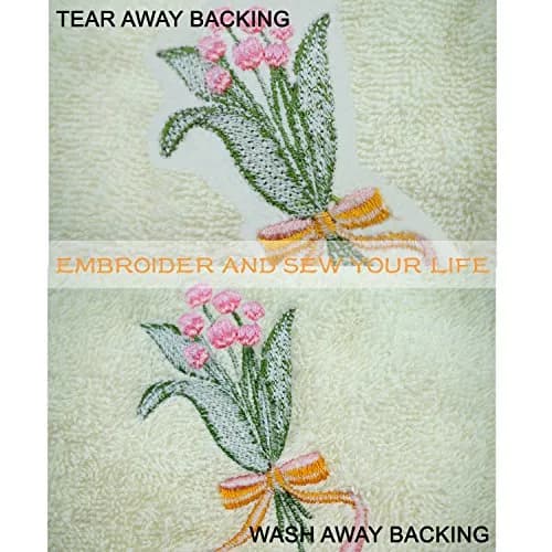 New brothread 12" x 25 Yd Wash Away Embroidery Stabilizer | Water Soluble, Light Weight 1.5oz, for Machine Embroidery & FSL thumbnail 7