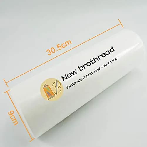 New brothread 12" x 25 Yd Wash Away Embroidery Stabilizer | Water Soluble, Light Weight 1.5oz, for Machine Embroidery & FSL thumbnail 2