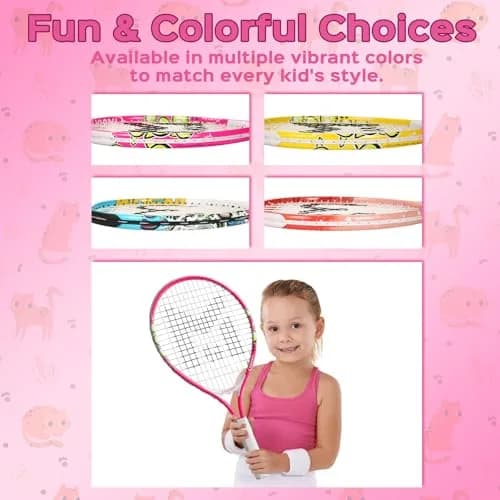 INSUM Junior Tennis Racket 17 Inch | Lightweight Aluminum, Beginner-Friendly (70-120 chars) thumbnail 5