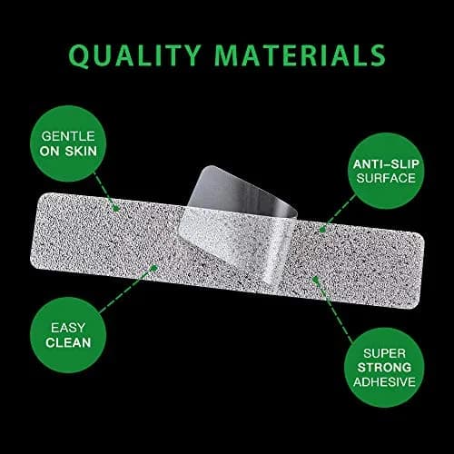 SlipStopper Non Slip Bathtub Strips 18 PCS Larger Adhesive Anti Slip Shower Stickers 20.3 cm x 4.1 cm (8 x 1.6 Inch) | Premium Scraper Included thumbnail 2