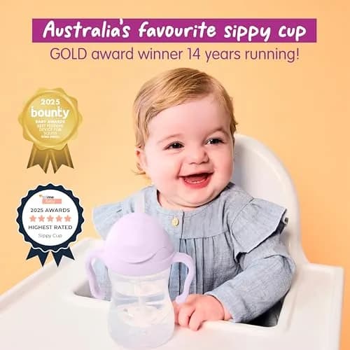 b.box Sippy Cup with Weighted Straw, Toddler Straw Cup, Spill Proof, 237ml (8oz) | Innovative Weighted Straw for All Angles thumbnail 9