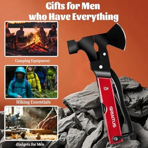 GIRIAITUS 18 in 1 Multitool Camping Accessories Gifts for Men Survival Gear | Heavy Duty Stainless Steel thumbnail 7