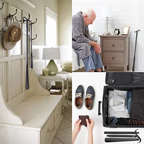 JJDPARTS 35" Long Dressing Stick with Shoe Horn & Sock Remover | Adjustable Reach Aid thumbnail 7