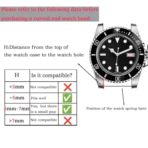 Juntan 20mm Stainless Steel Watch Band | Jubilee Style Metal Bracelet Replacement with Double Flip Lock Clasp thumbnail 5