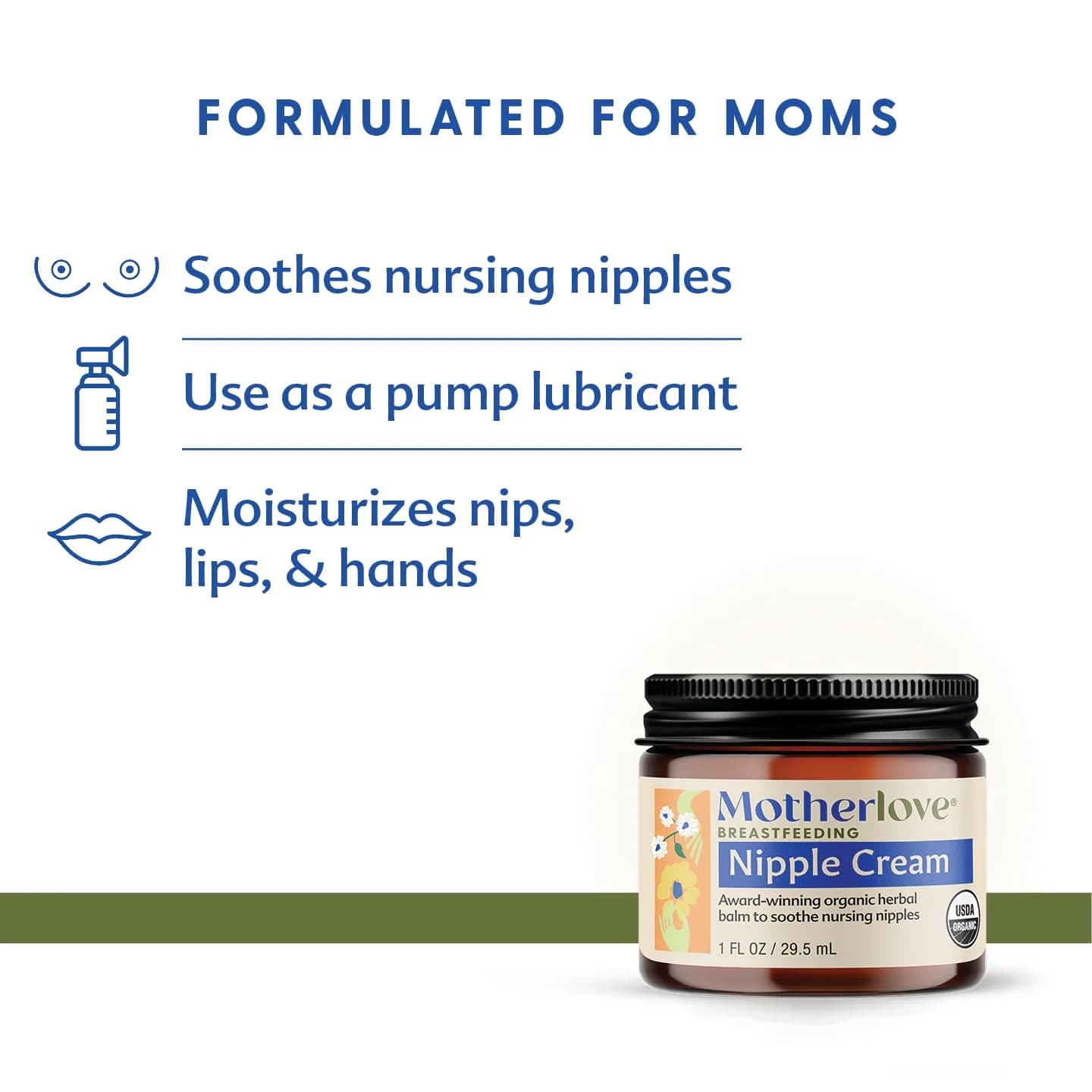 Motherlove Organic Nipple Cream 59ml (2 Fl Oz) | Lanolin-Free & Unscented for Breastfeeding - view 2