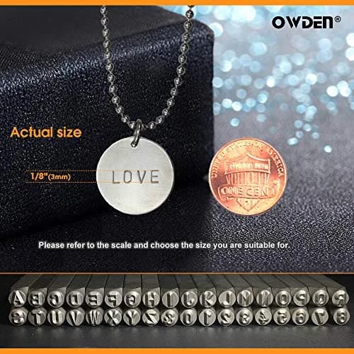 OWDEN Professional 36Pcs Steel Metal Stamping Tool Set, 3mm (1/8") | Alloy Steel for Jewelry Craft thumbnail 5