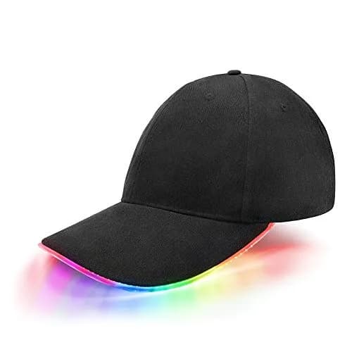 JIGUOOR LED Baseball Cap with USB Rechargeable Battery | Multicolour, One Size thumbnail 1