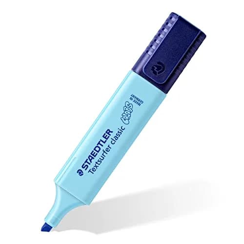 STAEDTLER Textsurfer Classic Highlighter - Assorted Pastel Colours (Pack of 4) | Long-lasting, Water-based Pastel Markers for Text & Large Areas thumbnail 2